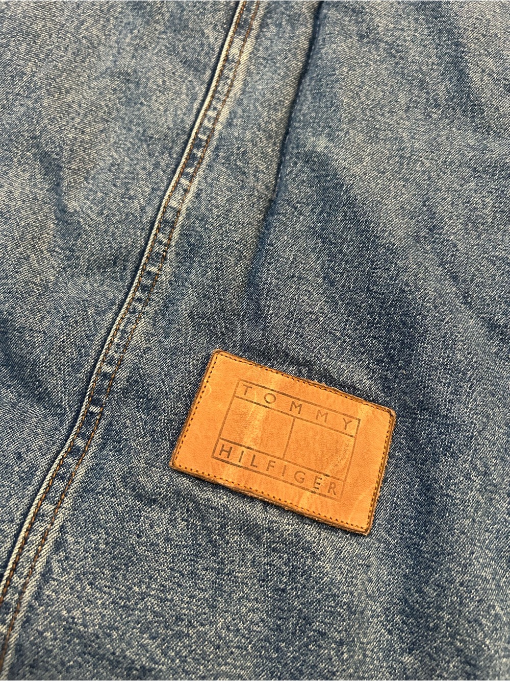 Vintage Tommy Hilfiger Denim Jeans Reversible Twin Size Comforter Bedding 63x84”